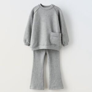 Zara SOFT TOUCH SET, size 9-12 months, grey